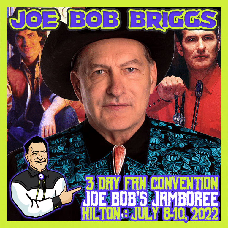The Last Drive-In presents Joe Bob Briggs' Jamboree 2020 poster, featuring Darcy the Mail Girl.